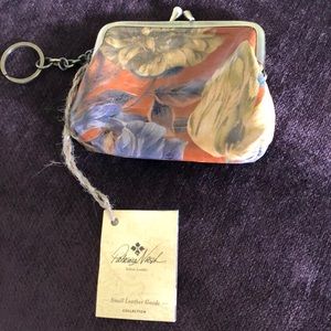 Genuine leather coin purse/ small clutch